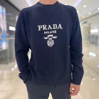 프라다 남여공용 니트 3A569 네이비