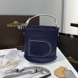 델보 핀 미니 버킷백 AA201020-1 블루
