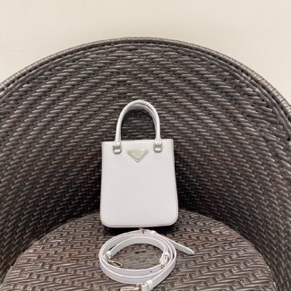 프라다 브러쉬드 레더 스몰 토트백 1BA331-5