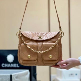 샤넬 유니콘 투포켓 호보백 AS4743 램스킨