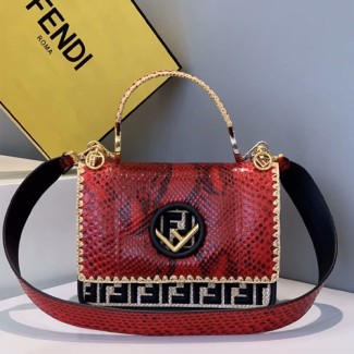 펜디 칸 아이 에프백 8BT285 스네이크