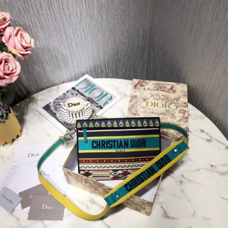 디올 오블리크 엠브로이드 스트랩 클러치 M1292 멀티