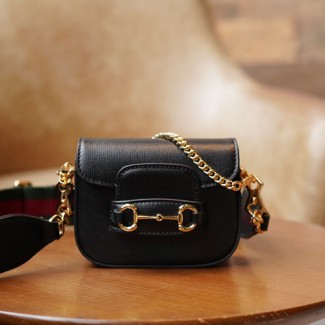 구찌 홀스빗 1955 스트랩 지갑 숄더백 699760 블랙