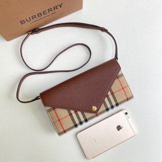 버버리 빈티지 체크 미니 크로스백 80251621 브라운