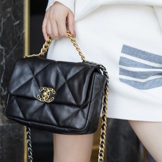  샤넬 CHANEL 19 스몰 플랩 백 AS1160 블랙